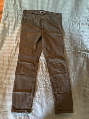 refuge Olive Cropped Ankle Pants